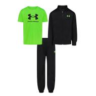 3-teiliges Trainingsset, schwarz, Under Armour Brawler Track Ansicht 2
