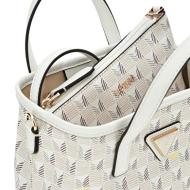 Beigefarbene Damenhandtasche Guess Wave Ansicht 3
