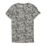 Girl's black/white Puma Tropicat T-shirt affordable