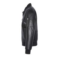 Lederjacke Schwarz Mann Schott LCBOMBA Ansicht 3