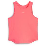 Camiseta de tirantes rosa fluorescente de mujer Puma Clouds pun barato