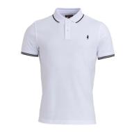 Weißes Herren-Polohemd OMPOMC_C910