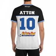 Mikrofaser-T-Shirt Schwarz/Grau Männer Freegun Atton Ansicht 2