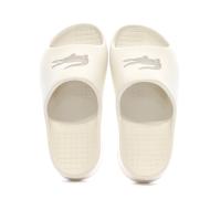 Claquettes Beiges Femme Lacoste Serve Slide 2.0 vue 3