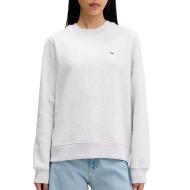 Graues Damen-Sweatshirt Tommy Hilfiger Flag Crew1
