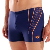Bañador Arena Graphic para hombre, azul marino/naranja barato