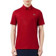 Men’s Red Lacoste Golf Polo Shirt, regular fit, UV protection