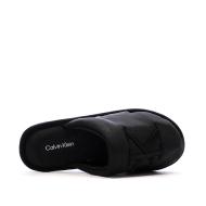 Women's Black Slippers Calvin Klein Jeans Slipper Satin Moire Photo of the Espace des Marques %store% store - view of %key%