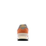 Baskets Orange Homme New Balance 574 vue 3