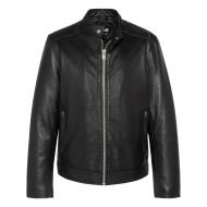 Schwarze Lederjacke Mann Schott Memphis Ansicht 3