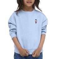 Sweat Bleu Fille Only Kmgsweat pas cher
