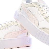 Baskets Blanc/Rose/Ecru Femme Puma Carina Mia vue 7