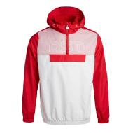 Veste Coupe-Vent Blanc/Rouge Homme Teddy Smith Banko pas cher