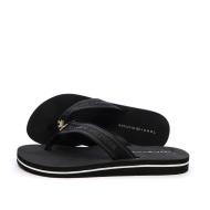 Schwarze Flip-Flops Herren Tommy Hilfiger Webbing günstig