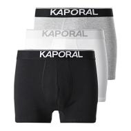 Set x3 of Grey/Black Boxers for Men Kaporal QUADMH