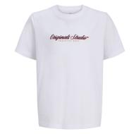 Weißes T-Shirt für Jungen von Jack & Jones, Modell „Montauk“, Vorderseite