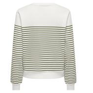 Weiß/Grünes Sweatshirt für Damen von Only Bine Ansicht 2