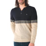 Pullover Beige/Marine Mann RMS26 61008