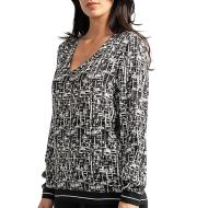 Sun Valley RAFF Women’s Black/White Blouse affordable