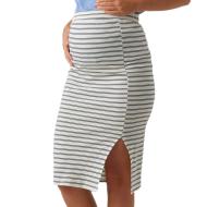 Mamalicious Ravena Women's White/Black Pregnancy Skirt affordable