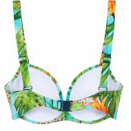 Top de bañador turquesa/verde para mujer Grain de Sable Naia ver 2