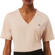 T-shirt Beige Femme Lacoste Relaxed