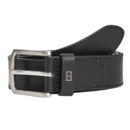 Cinturón negro para hombre Tommy Hilfiger Dentones barato