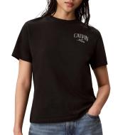 Camiseta negra de mujer Calvin Klein Jeans Classics barato