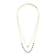 Clio Blue Women's Gold/Black Necklace CO4086S affordable