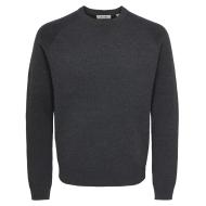 Dunkelgrauer Melange-Pullover für Herren von Only & Sons, Rundstrick