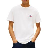 T-Shirt Weiß Mann Tommy Jeans Reg Badge DM0DM20322