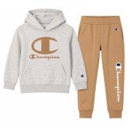 Champion Grey/Beige Boys’ Tracksuit: Hoodie and Joggers affordable