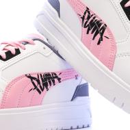 Baskets Blanc/Mauve/Rose Fille Puma Shuffle Downtown vue 7