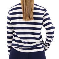 Camiseta de manga larga para mujer Dockers Boatneck White/Navy ver 2