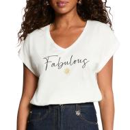 Morgan DFABI Women’s White T-shirt affordable