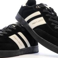 Teddy Smith White Suede Black/White Men's Sneakers Photo of the Espace des Marques %store% store - view of %key%