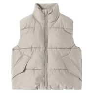 Girl's Beige Sleeveless Comforter Name it Mole