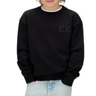 Calvin Klein Jeans Black Boys’ Relaxed Crewneck Sweatshirt affordable