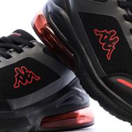 Schwarze/rote Sneakers mit Kappa-Logo von Pylos Ansicht 7