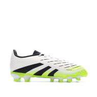 Chaussures de Foot Blanc/Noir/Jaune Junior Adidas Predator League MG vue 2