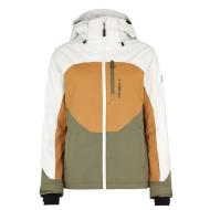 Abrigo O'Neill Carbonite para mujer, verde/naranja
