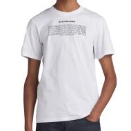 T-Shirt Weiß Mann G-Star Raw Poem