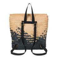 Roxy Mysterious Boar Stroh-Rucksack Beige/Marine Frau Ansicht 2