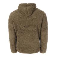 Sweatshirt Sherpa Khaki Herren Paname Brothers Full Zip Ansicht 2