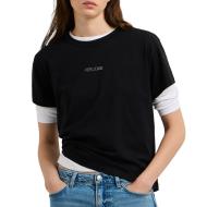 Schwarzes Damen-T-Shirt von Pepe Jeans, Modell Bema