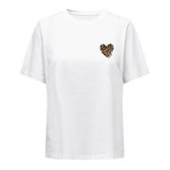 T-Shirt Blanc Femme Only Cary pas cher