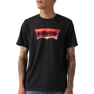 Camiseta negra/roja para hombre Levi's Tees 22491