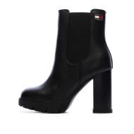 Schwarze Damen-Stiefeletten von Tommy Hilfiger im Chelsea-Stil günstig