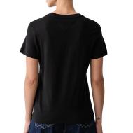 Schwarzes Damen-T-Shirt Tommy Hilfiger Classic Ansicht 2