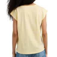 Gelbes Damen-T-Shirt von Pepe Jeans, Modell Cloe Ansicht 2